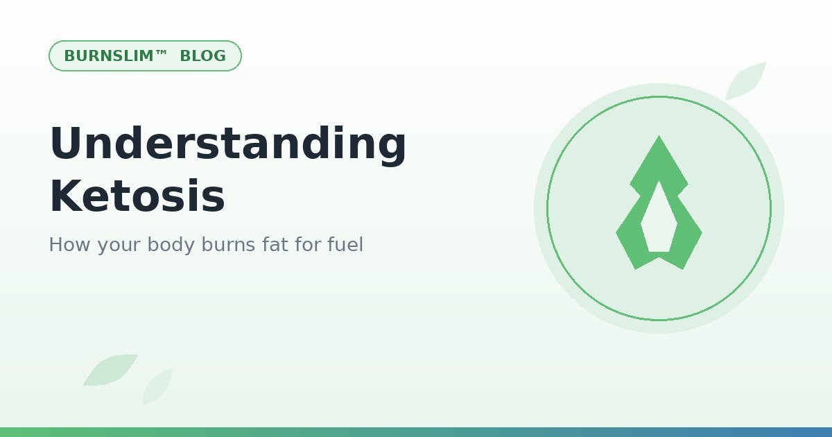 Flame illustration representing ketosis, the body burning fat for fuel